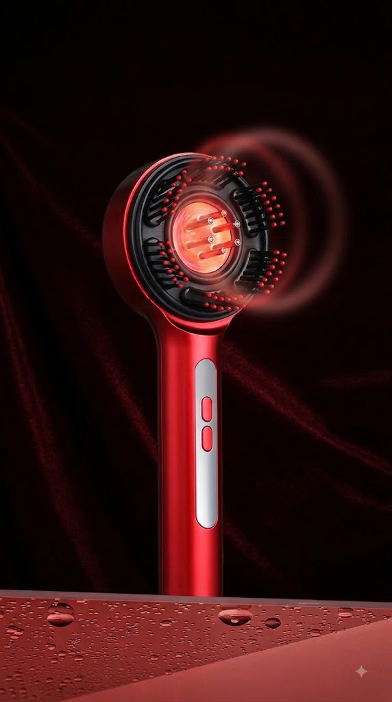 Folli Glow - K-Beauty Red Light Therapy Brush