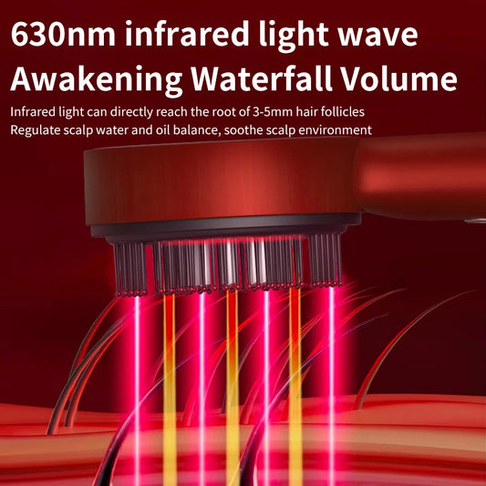 Folli Glow - K-Beauty Red Light Therapy Brush